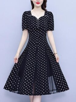 เดรสสีดำสุภาพ เรียบหรู ดูดี เหมาะกับทุกโอกาส | เดรสผู้หญิงแฟชั่นสุภาพ