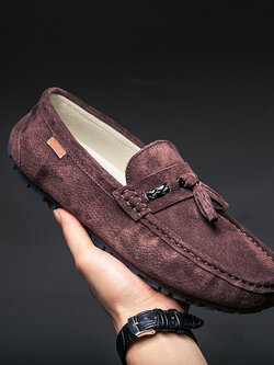 รองเท้าหนังผู้ชาย มีไซส์39-44 รองเท้าโลฟเฟอร์ชาย Slip-On Shoes