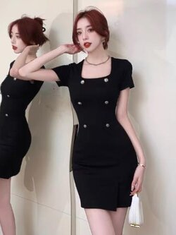 เดรสสีดำสุภาพ เรียบหรู ดูดี เหมาะกับทุกโอกาส | เดรสผู้หญิงแฟชั่นสุภาพ