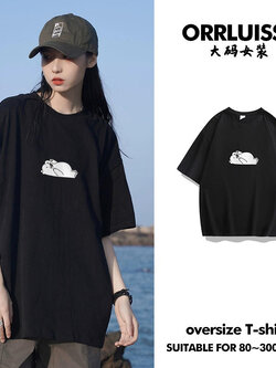 เสื้อโอเวอร์ไซส์เกาหลี เสื้อยืดพลัสไซส์ เสื้อยืดคนอ้วน เสื้อยืดโอเวอร์ไซส์ผู้หญิง