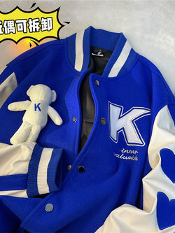 เสื้อแจ็คเก็ตเบสบอล เสื้อคลุม เสื้อแขนยาวสไตล์เกาหลี