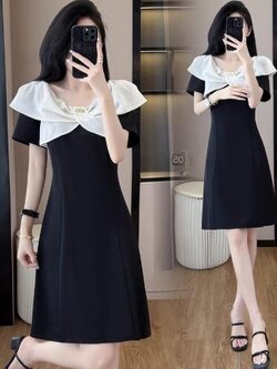 เดรสสีดำสุภาพ เรียบหรู ดูดี เหมาะกับทุกโอกาส | เดรสผู้หญิงแฟชั่นสุภาพ