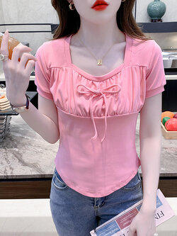 เสื้อผ้าวัยรุ่นเกาหลี เสื้อยืดวัยรุ่นผู้หญิง มีขนาด S M L XL