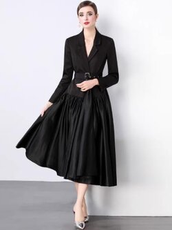 เดรสสีดำสุภาพ เรียบหรู ดูดี เหมาะกับทุกโอกาส | เดรสผู้หญิงแฟชั่นสุภาพ