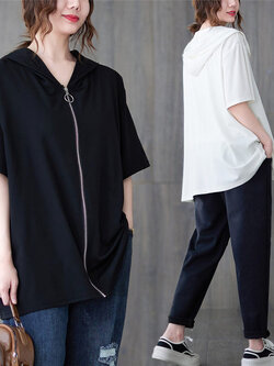 เสื้อลินินคนอ้วน เสื้อทีเชิ้ตคนอ้วนผู้หญิง เสื้อทีเชิ้ตตัวใหญ่ By Literary Plus size