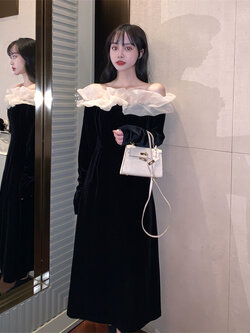 เดรสสาวอวบ มีไซส์ L-4XLอกเสื้อ 38-47 นิ้ว ใส่ได้ทั้งสาวหุ่นดีน่ารักจนถึงสาวอวบพลัสไซส์ จัดส่งฟรี! ทักแชทสั่งซื้อ