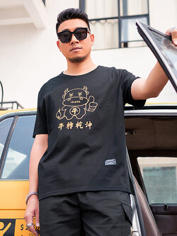 เสื้อยืดผู้ชายอ้วน S-5XL(อกเสื้อ39-51นิ้ว)