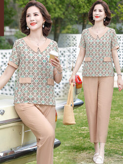 เสื้อผ้าคุณแม่วัย 60 เสื้อคนแก่ผู้หญิงวัย60