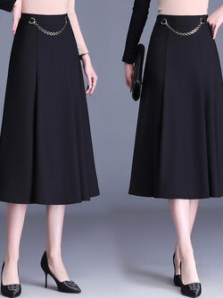 กระโปรงยาว กระโปรงยาวทรงเอ กระโปรงทำงาน