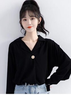 เสื้อสีดำสุภาพ เรียบหรู ดูดี เหมาะกับทุกโอกาส | เสื้อผู้หญิงสุภาพ