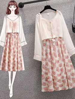 เดรสคนอ้วน เดรสสาวอวบ ชุดเดรสคนอ้วนวัยรุ่น ใส่2ชิ้น BY PLUS SIZE Girl