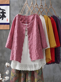 เสื้อเชิ้ตผ้าฝ้ายลินิน ขายเสื้อเชิ้ต ผ้าลินิน เสื้อเชิ้ตผ้าฝ้ายผู้หญิง