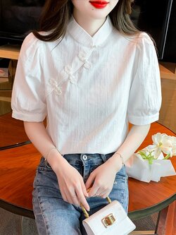 เสื้อเชิ้ตผู้หญิงใส่ทํางาน 390 บาทต่อชิ้น ฟรีค่าจัดส่ง