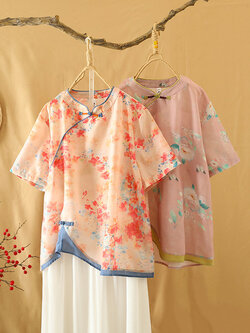 เสื้อลินิน เสื้อผ้าฝ้ายลินิน เสื้อเชิ้ตผ้าลินิน