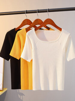 เสื้อไหมพรม เสื้อทีเชิ้ตไหมพรม เสื้อทีเชิ้ตผ้านิตติ้ง