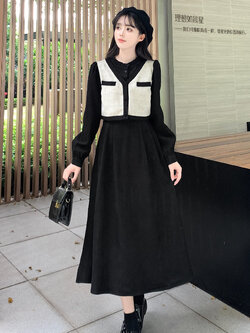 เดรสสาวอวบ มีไซส์ L-4XLอกเสื้อ 38-47 นิ้ว ใส่ได้ทั้งสาวหุ่นดีน่ารักจนถึงสาวอวบพลัสไซส์ จัดส่งฟรี! ทักแชทสั่งซื้อ