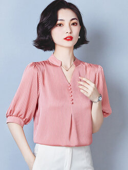 เสื้อลูกไม้ แขนสั้น