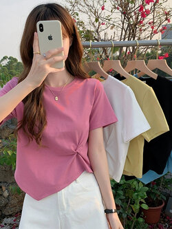 เสื้อผ้าวัยรุ่นเกาหลี เสื้อยืดวัยรุ่นผู้หญิง มีขนาด S M L XL