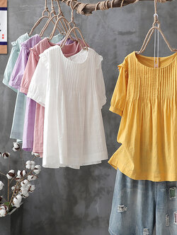 เสื้อเชิ้ตผ้าฝ้ายลินิน ขายเสื้อเชิ้ต ผ้าลินิน เสื้อเชิ้ตผ้าฝ้ายผู้หญิง