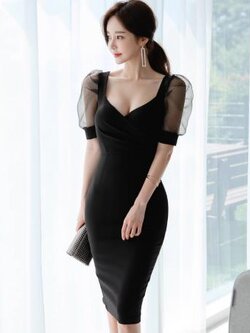 เดรสสีดำสุภาพ เรียบหรู ดูดี เหมาะกับทุกโอกาส | เดรสผู้หญิงแฟชั่นสุภาพ