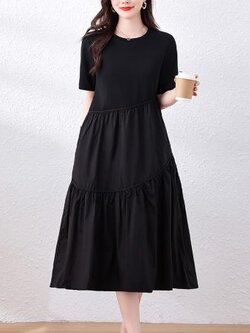 เดรสสีดำสุภาพ เรียบหรู ดูดี เหมาะกับทุกโอกาส | เดรสผู้หญิงแฟชั่นสุภาพ