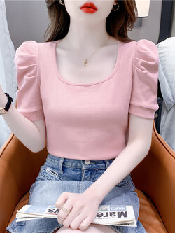 เสื้อผ้าวัยรุ่นเกาหลี เสื้อยืดวัยรุ่นผู้หญิง มีขนาด S M L XL