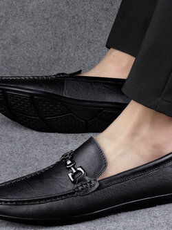 รองเท้าหนังผู้ชาย มีไซส์39-44 รองเท้าโลฟเฟอร์ชาย Slip-On Shoes