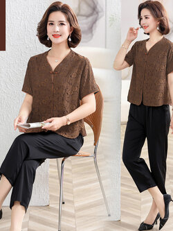 เสื้อผ้าคุณแม่วัย 60 เสื้อคนแก่ผู้หญิงวัย60