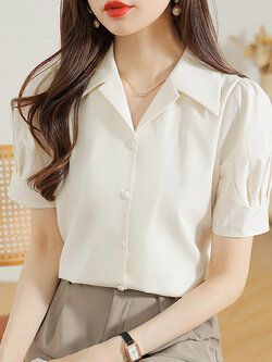 เสื้อเชิ้ตผู้หญิงแขนยาว เสื้อเชิ้ตผู้หญิงใส่ทํางาน 390 บาทต่อชิ้น ฟรีค่าจัดส่ง