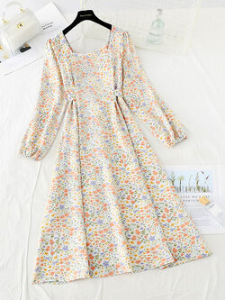 เดรสชีฟอง เดรสลายดอกไม้ Fairy House