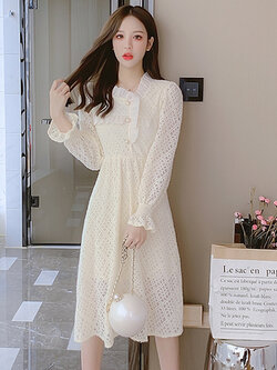 ชุดเดรสสั้น ชุดเดรสสั้นลายดอก ชุดเดรสสั้นวัยรุ่น By Meiyi women's clothing