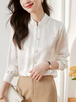 เสื้อเชิ้ตผู้หญิงแขนยาว เสื้อเชิ้ตผู้หญิงใส่ทํางาน 390 บาทต่อชิ้น ฟรีค่าจัดส่ง