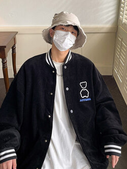 เสื้อแจ็คเก็ตเบสบอล เสื้อคลุม เสื้อแขนยาวสไตล์เกาหลี