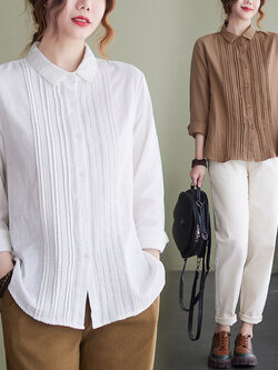 เสื้อลินิน แบบเสื้อสวยๆ เสื้อผ้าฝ้ายลินิน เสื้อเชิ้ตผ้าลินิน BY LININ