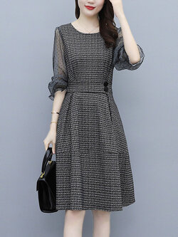 เดรสวัยผู้ใหญ่40-60ปี เดรสคุณแม่ ชุดเดรสทำงานวัยผู้ใหญ่ แบรนด์ MAMA DRESS