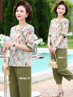 เสื้อผ้าคุณแม่วัย 60 เสื้อคนแก่ผู้หญิงวัย60