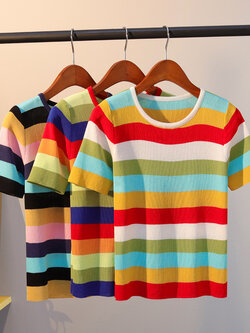 เสื้อไหมพรม เสื้อทีเชิ้ตไหมพรม เสื้อทีเชิ้ตผ้านิตติ้ง