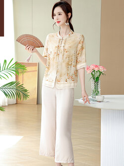 เสื้อผ้าคุณแม่วัย 60 เสื้อคนแก่ผู้หญิงวัย60