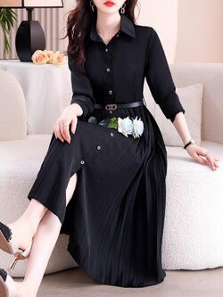 เดรสสีดำสุภาพ เรียบหรู ดูดี เหมาะกับทุกโอกาส | เดรสผู้หญิงแฟชั่นสุภาพ