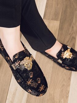 รองเท้าหนังผู้ชาย มีไซส์39-44 รองเท้าโลฟเฟอร์ชาย Slip-On Shoes