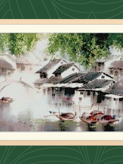 ชุดปักครอสติช รูปบ้าน สอบถามขนาดและสั่งซื้อได้ที่ LINE