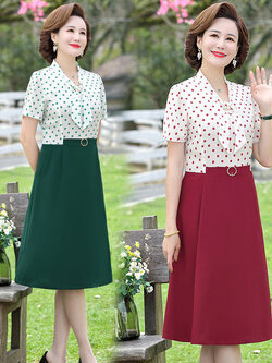 เดรสวัยผู้ใหญ่40-60ปี เดรสคุณแม่ ชุดเดรสทำงานวัยผู้ใหญ่ แบรนด์ MAMA DRESS