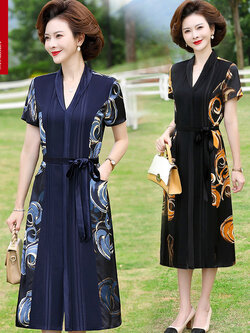 เดรสวัยผู้ใหญ่40-60ปี เดรสคุณแม่ ชุดเดรสทำงานวัยผู้ใหญ่ แบรนด์ MAMA DRESS