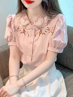 เสื้อเชิ้ตผู้หญิงใส่ทํางาน 390 บาทต่อชิ้น ฟรีค่าจัดส่ง