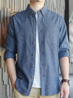 เสื้อเชิ้ตทํางานผู้ชาย แขนยาว