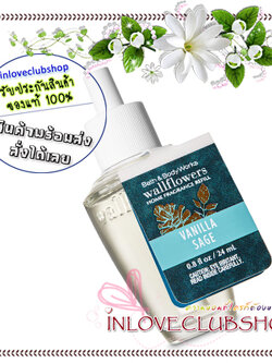 Bath & Body Works / Wallflowers Fragrance Refill 24 ml. (Vanilla Sage)