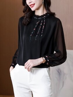 เสื้อสีดำสุภาพ เรียบหรู ดูดี เหมาะกับทุกโอกาส | เสื้อผู้หญิงสุภาพ