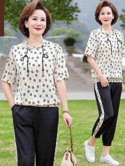 เสื้อผ้าคุณแม่วัย 60 เสื้อคนแก่ผู้หญิงวัย60