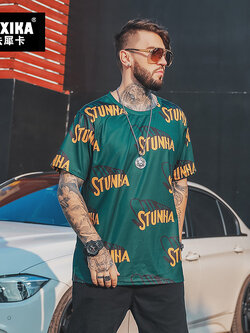 เสื้อยืดผู้ชายอ้วน S-5XL(อกเสื้อ39-51นิ้ว)