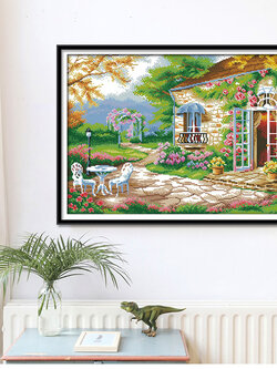 ชุดปักครอสติช รูปบ้าน สอบถามขนาดและสั่งซื้อได้ที่ LINE